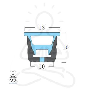 سیلیکونی 10در10 لبه دار
